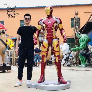 China Marvel Avengers Iron Man Sculpture Resin Life Size Mark 43 Statue Home Decoration supplier