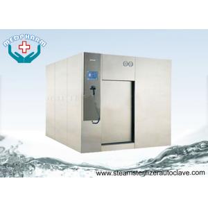 PLC System Large Pharmaceutical Autoclave Steam Sterilizer With Horizontal Sliding Door