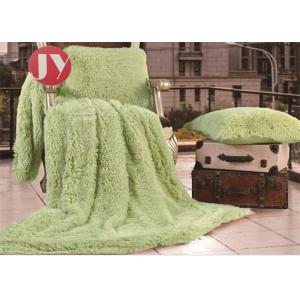 Decorative Long Haired Plush Fur Blanket Shaggy Soft Fuzzy Microfiber For Twin