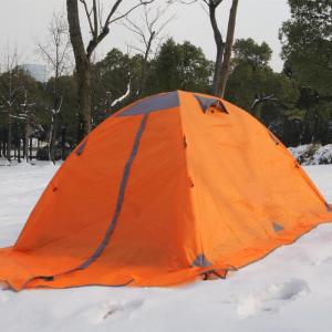 China Aluminum Pole Double Layer Camping Tent With Snow Skirt supplier
