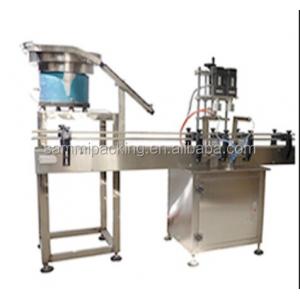 China Pneumatic Glass Vial Bottle Screw Automatic Capping Machine Easy To Operate supplier