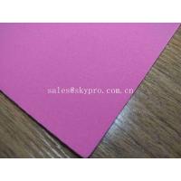 China 1mm Thick High Elastic Pink SBR Thin Neoprene Fabric EVA with Polyester Jersey Coating Rubber Sheet on sale
