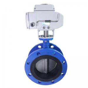 Electric Actuator Motorized Butterfly Valve for 4 Inch Customized Ductile Iron Pipe