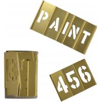 China Letter And Number Brass Interlocking Stencil Custom Shaped on sale