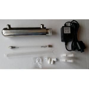 China 1 - 12 GPM UV Water Sterilizer Treatment System 8W - 40W With White Ceramic Base supplier