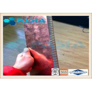 China Copper Veneer Attached Aluminum Honeycomb Panels Moistureproof Energy Saving wholesale