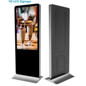 Plancher de 49 pouces tenant le contrôleur à distance de soutien IR de Titem de kiosque d'écran tactile d'affichage à cristaux liquides pour la publicité