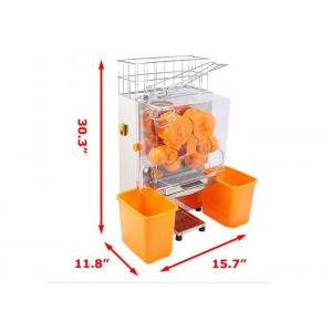 China Pro Auto Feed Automatic Orange Juicer Machine Citrus Juice Machine Transparent Plastic supplier