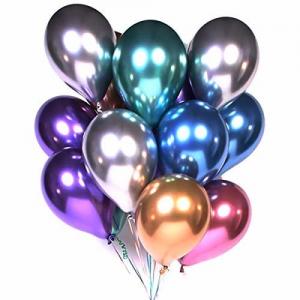 Happy Birthday Helium Party Balloons , 12 Inch Latex Metallic Balloons