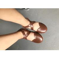 China Anti Slippery Size20-31 Cowhide Real Leather Dress Sandals on sale