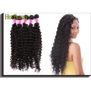 China Unprocessed 5A Virgin Brazilian Curly Hair , 12 - 32 Human Hair supplier