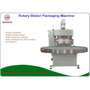Semi Automatic Rotary Blister Packing Machine Turntable Construction 0.5-0.6 Mpa