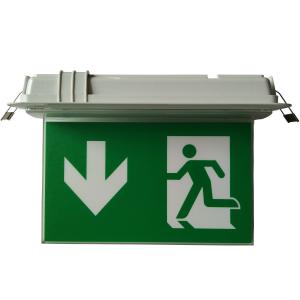 China Small Size Ceiling Recessed Double-Side LED Emergency Exit Sign supplier