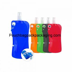 China Collapsible bottle pouch, stand up pouch, Aluminum foil water pack spout bag supplier