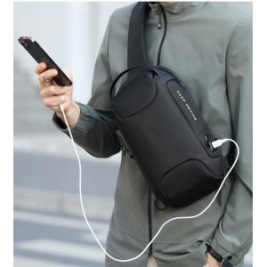 Anti Theft Crossbody Sling Bag Cross Shoulder Sling Bag USB Men Chest Bag