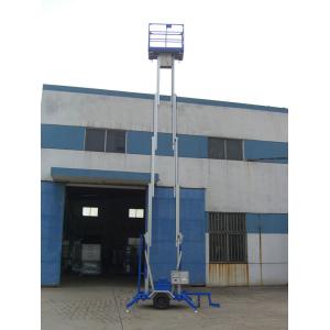 China 200Kg duráveis que carregam o reboque da plataforma do elevador hidráulico datilografam o levantamento de 8m mastro duplo supplier