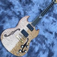 China Custom F Hole SG Electric Guitar Mahogany Body Neck on sale