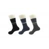 Black OEM Service Cotton Dress Socks With Fiber / Cashmere / Organic Cotton