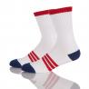 custom logo sports socks - basketball Socks anit-bacterial , quickdry 144N white