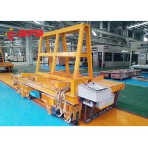 China Stable Start Battery Transfer Cart On Rails DC Motor Flatbed 18 Months Warranty supplier