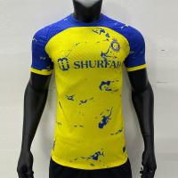 China Permeable Blue Yellow Soccer Player Version Jersey Durable And Dynamic on sale