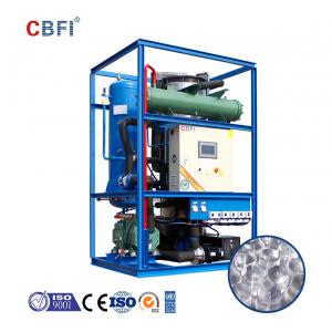 China 3 Tons Industrial Water Cooling Ice Tube Machine Tube Ice Business For Sale supplier
