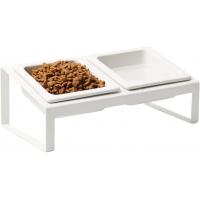 China Ceramic Dog Cat Food and Water Bowls Set for Small Size Dogs and Cats on sale