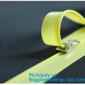 PP clear long chain press lok zipper, seal pe document bag press lok zipper, double slider press lok zipper, SLIDER ZIPP