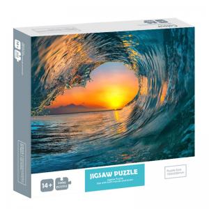 China Custom Famous Painting 1000 Piece Jigsaw Puzzles For Adults Ocean Photo supplier