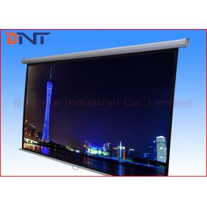 Manual Ceiling Mount Projection Projector Screen With Self Locking 84 Inch