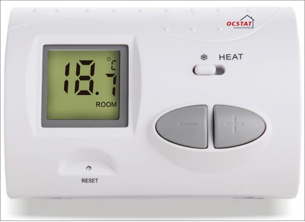 De radio thermostat programmable de pièce non -, thermostat de bobine de fan de