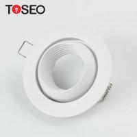 China 95mm Adjustable White Recessed Downlight Fixtures Gu10 Mr16 AC 220V on sale