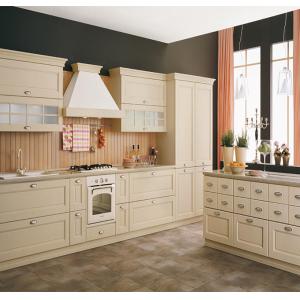 China White Color White Shaker Kitchen Cabinets , Pre Assembled Kitchen Cabinets supplier