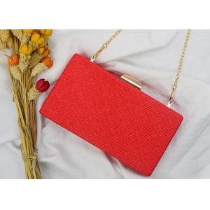 China Handmade Rectangle Shape Evening Clutch Bags , Party Fashion Small Clutch Purse supplier