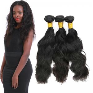 Real Thick Natural Wavy Hair Extensions Customized Length Fashionable Color
