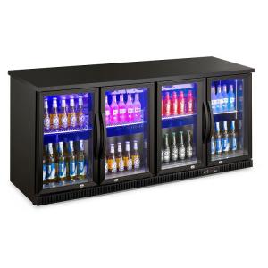 Commercial Beer Fridge 4 Glass Door Mini Drink Fridge Beer Cooler Fridge Freezer