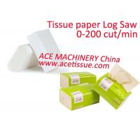 China Fully Automatic Plc Tissue Paper Cutting Machine Speed 200 Cut Per Minute on sale