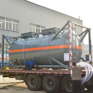 China High Capacity 20FT HCL Solvent Storage Container Convenient For Concentrated Liquid wholesale