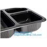 OEM and ODM custom plastic 2100ml pp 4 compartment plastic food box,disposable