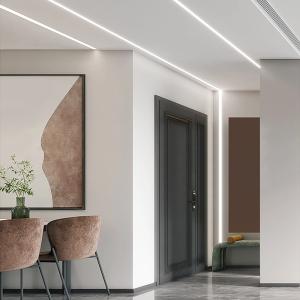 China 天井の照明ストリップはPlasterboardのプロフィールによって引込められた乾式壁のギプス アルミニウム チャネルを導いた wholesale