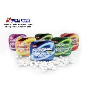 15g Supplement Sugar Free Round Mint Candy Tablet Tin Packaged