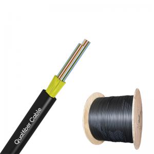 China Black Indoor Fiber Optic Cable , 24 Core Ribbon Fiber Optic Cable With LSZH Jacket supplier
