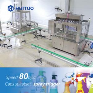Automatic Trigger Spray Bottle Filling Capping Machine For Home Care Products