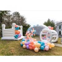 China 3x3m Inflatable Outdoor Jumping Bouncy Castle White Wedding Bounce House For Party on sale