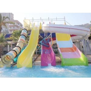 Toboggan aquatique de piscine en fibre de verre, grand modèle, avec piscine
