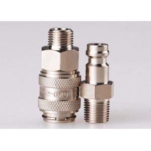 China Straight Through Pneumatic Quick Disconnect Couplings , High Flow Quick Disconnect Air supplier