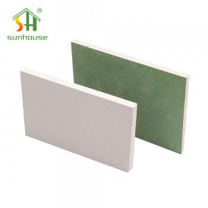 China 4x8 Water Resistant Plasterboard Moisture Resistant Sheetrock 15mm Gypsum Board For Drywall supplier