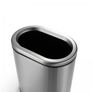 China 12L Anti Smudge Stainless Steel Bathroom Trash Can supplier