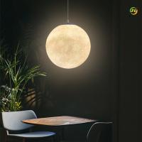 China Nordic 3D Moon  Creative Dining Room Bedroom Living Room Pendant Light on sale