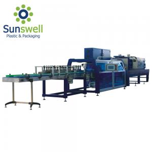 China Full Auto Wrapping Film Shrink Packaging Equipment For Water Juice Factory supplier